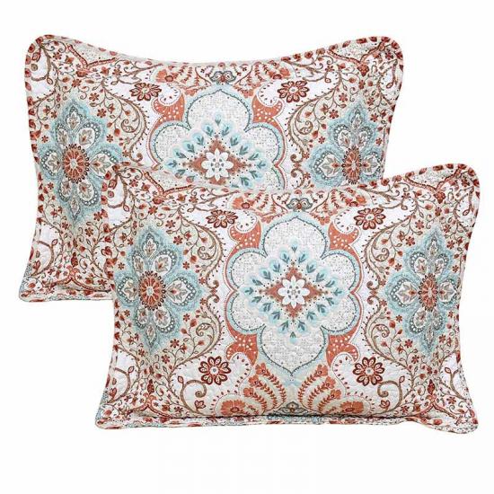 cxmicrotex Paisley King Size Microfiber Printed Quilted pillowcase