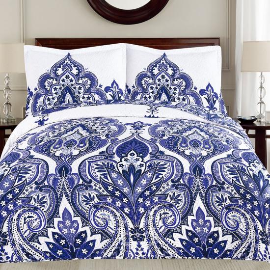 cxmicrotex Patchwork Print Ultasonic Quilt Set