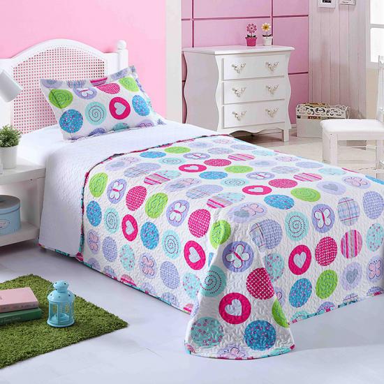 Lovely Kids Girl Print Quilt Sets