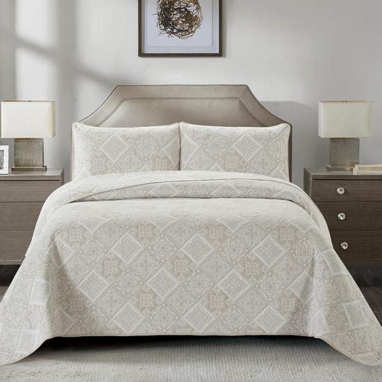 cxmicrotex  Diamond Jacquard Quilt Weave Bedding Set