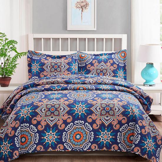 cxmicrotex  Print Pinsonic 3-Piece Quilt Set