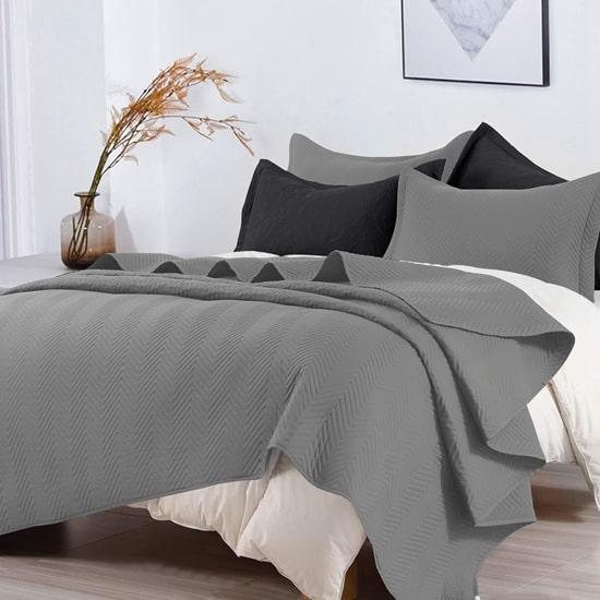 cxmirotex All Season 3PC Pinsonic Quilt Set & Bedspreads