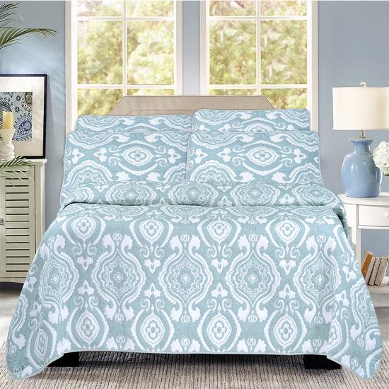 cxmicrotex Jacquard Weaved Bedspread Quilt 3 Piece Set