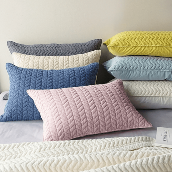 Soft Shams Garment Washed Quilted Pillow Covers