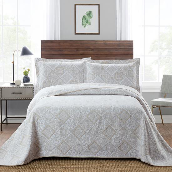 cxmicrotex  Diamond Jacquard Quilt Weave Bedding Set