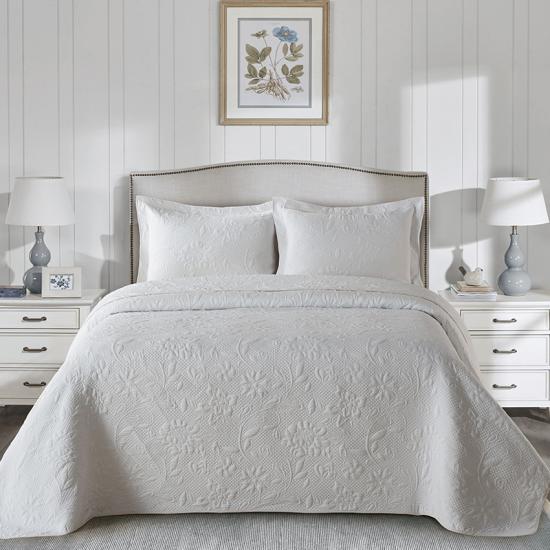 cxmicrotex  Jacquard Embroidered Quilt Set Luxury Bedding Collection