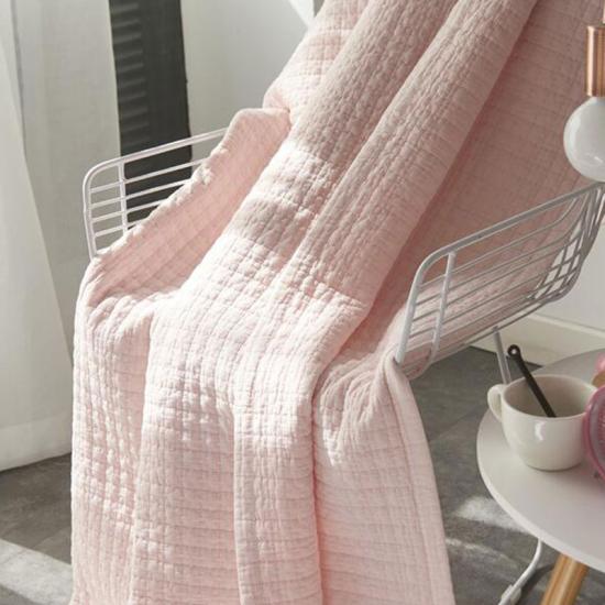 Solid Square Ultra Soft Embroidery Throw