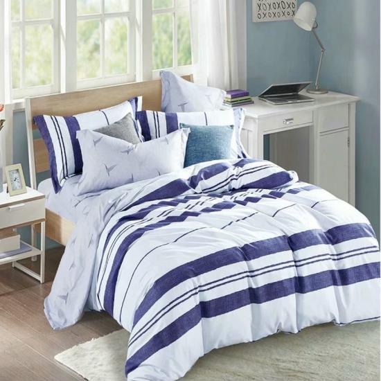 Stripe Printed Soft Quilt Cover Bedding Collection