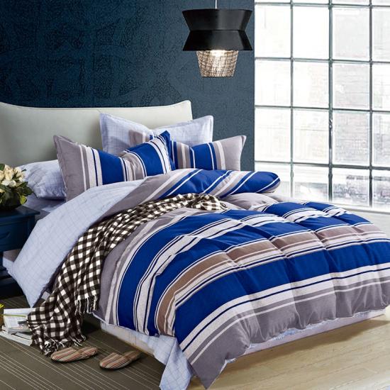 Stripe Printed Soft Quilt Cover Bedding Collection