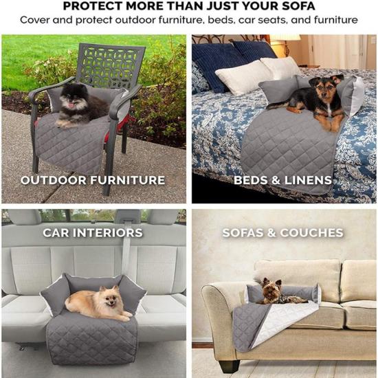 Solid Reversible Pinsonic Pet Sofa Bed