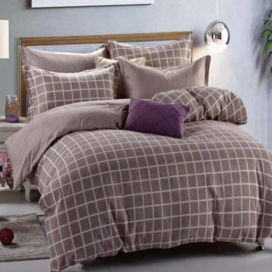 Duvet Cover Simple Modern Plaid Pattern Soft Quilt Cover