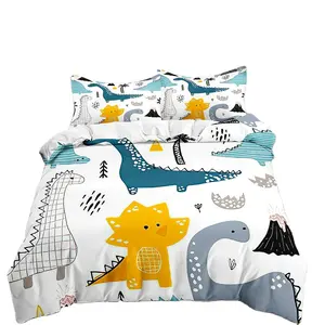 3D customized kids bedding set custom print bed sheets wholesale